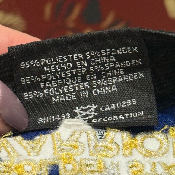 New Era Golden State Warriors Fitted Cap Hat Blue Sz M-L - Picture 12 of 13